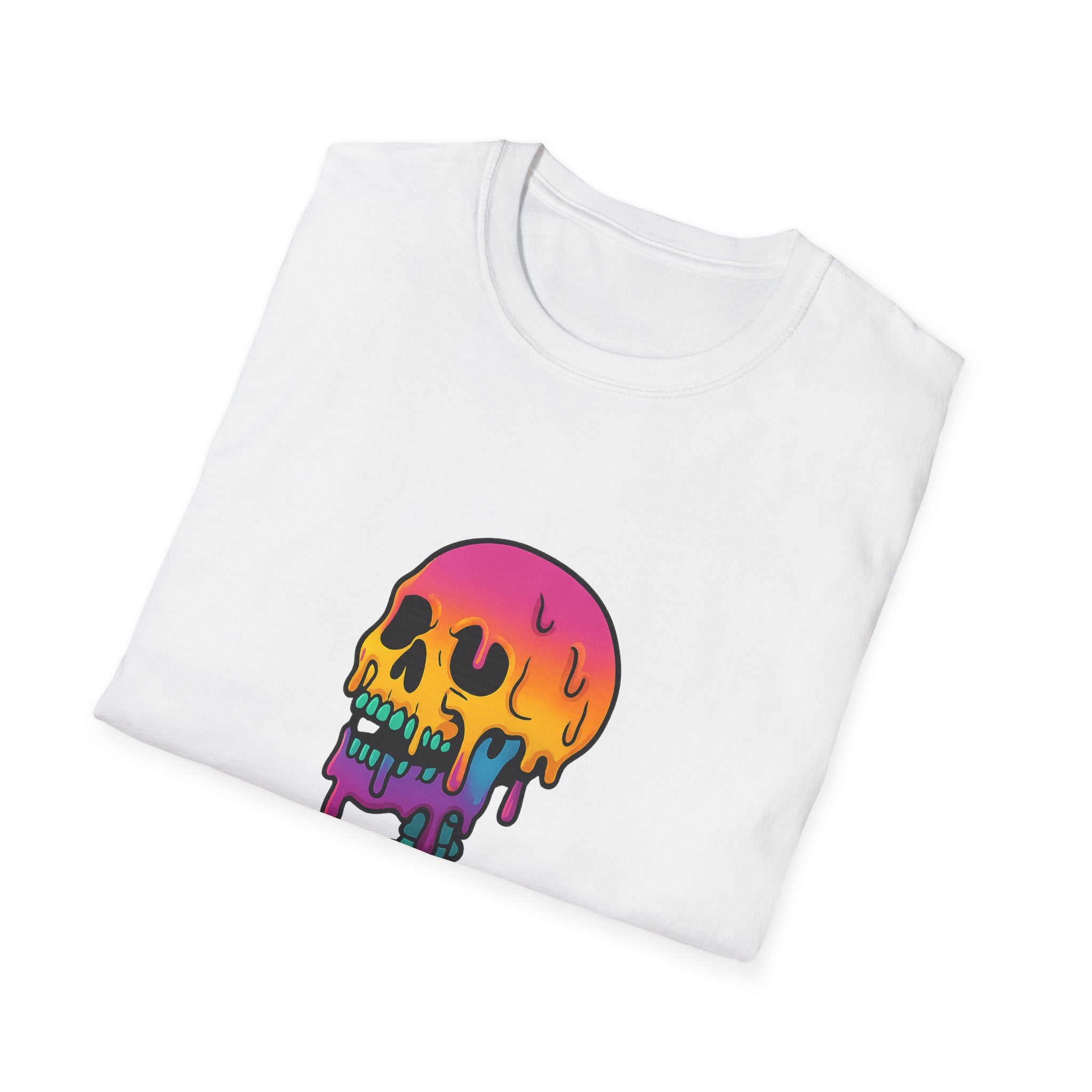 Neon Melt Skull T-Shirt