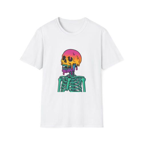 Neon Melt Skull T-Shirt